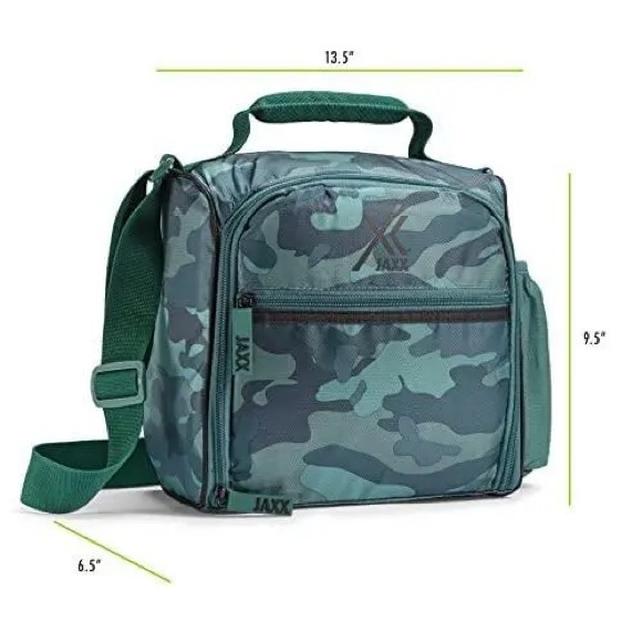 JAXX | Fit & Fresh | Insulated Camo Lunch Storage Bag - Picture 2 of 16